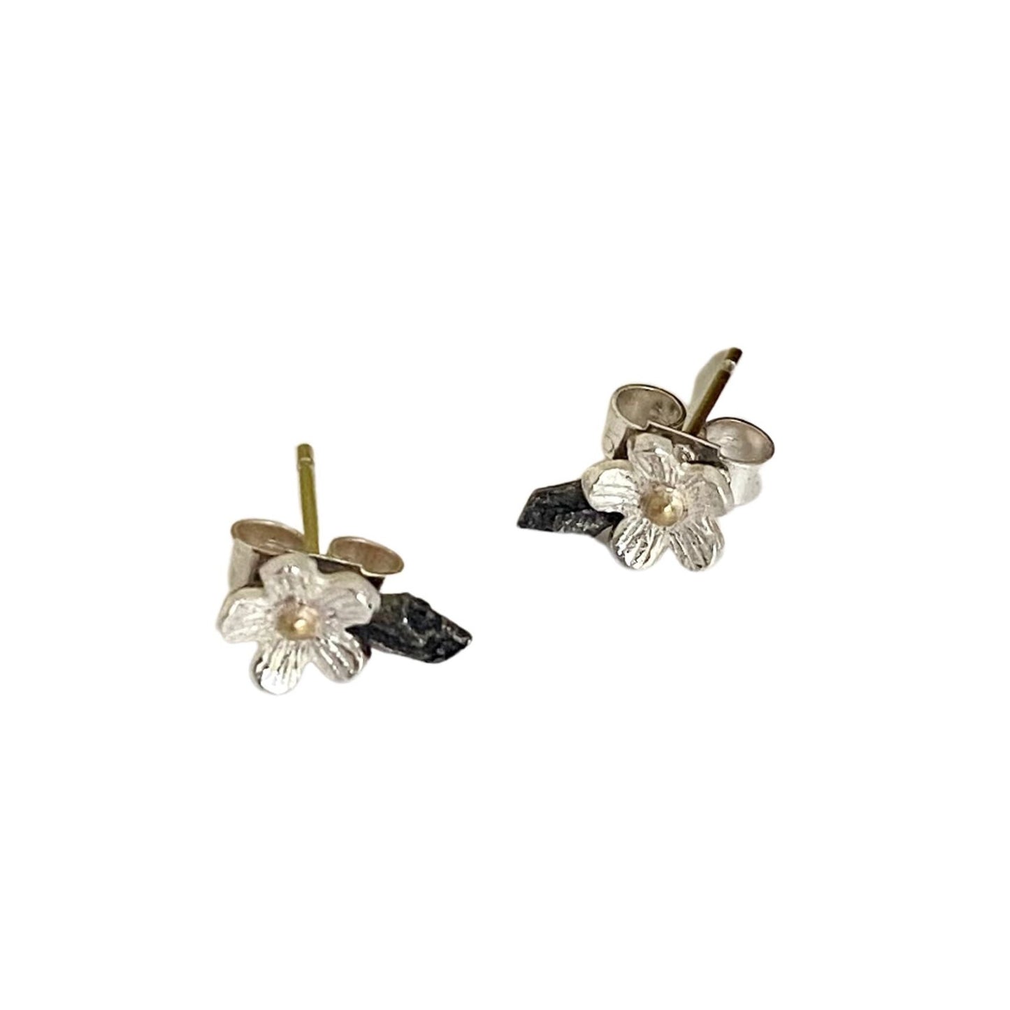 small piercing cherry blossom studs