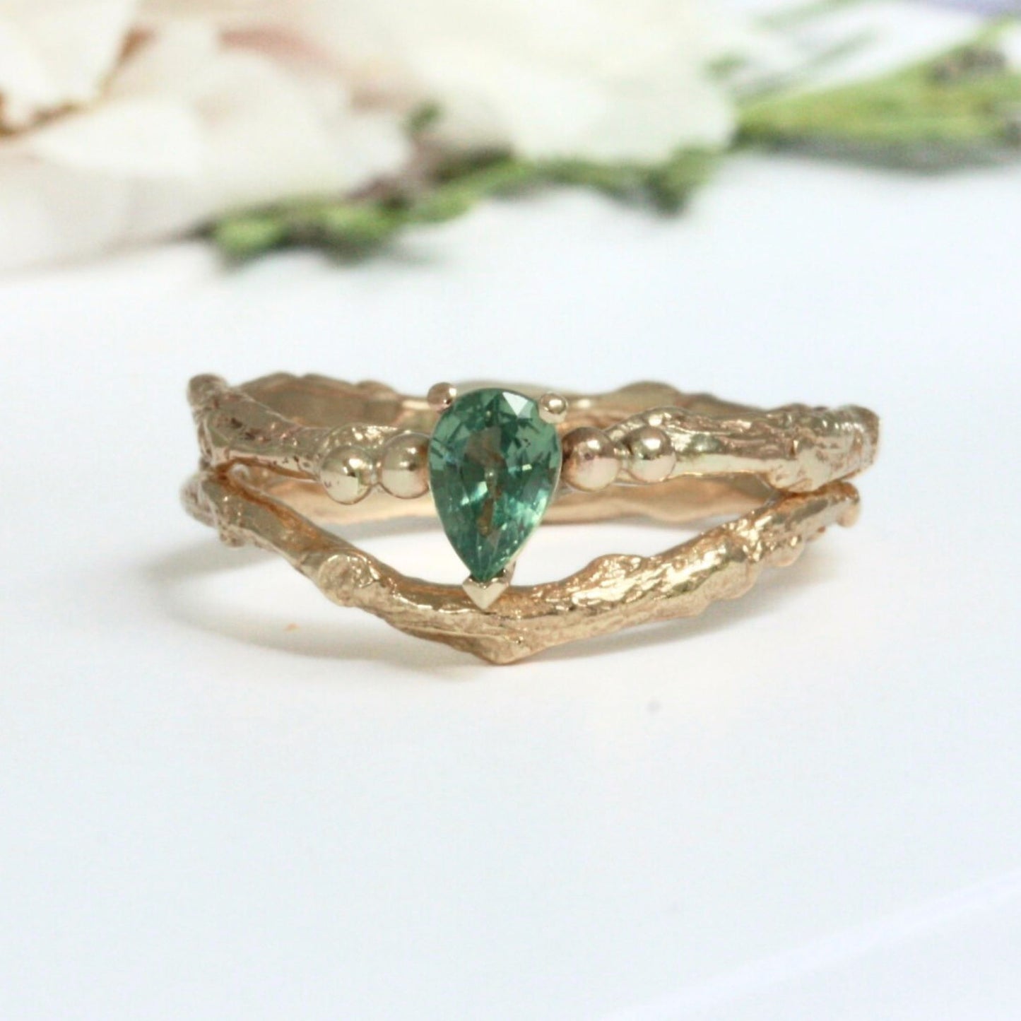 Elvish twig ring set