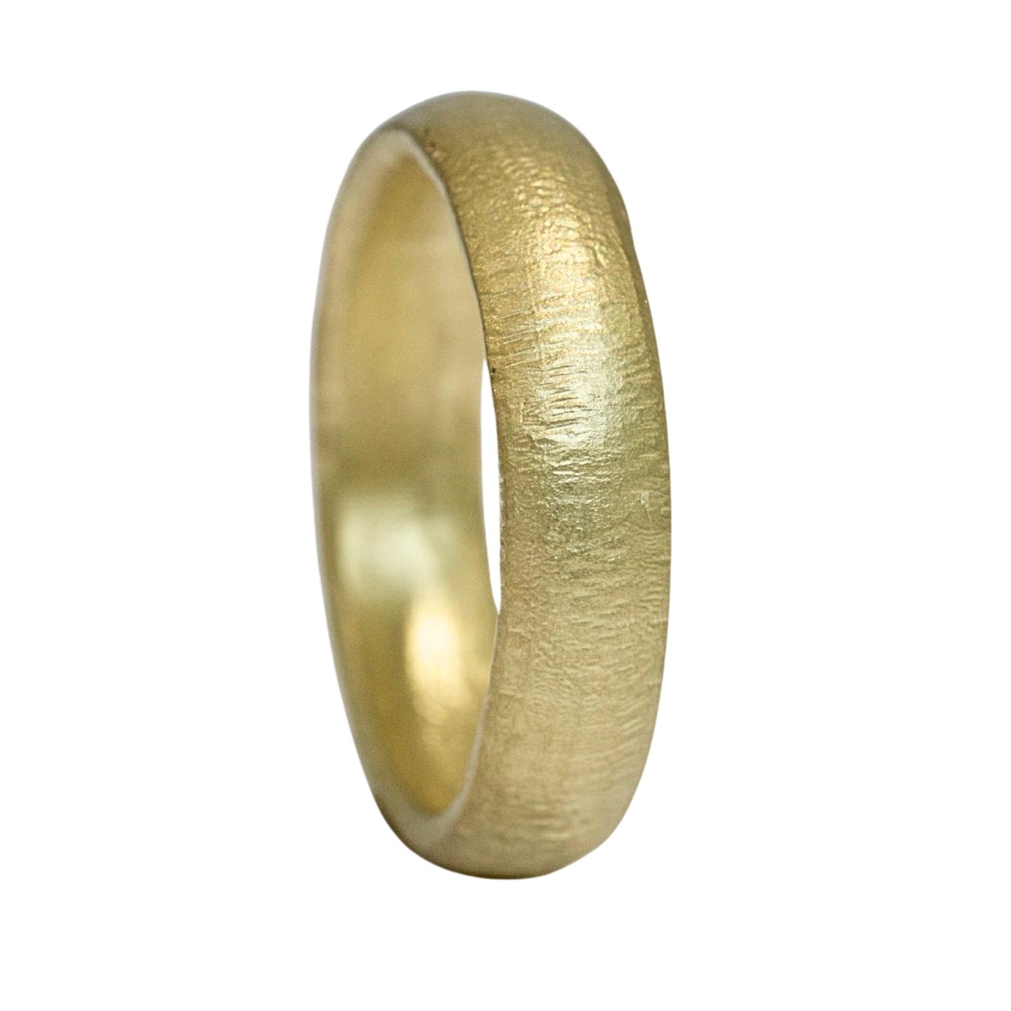 Textured Gold organic wedding band, Luxe wedding ring. Recycled gold.