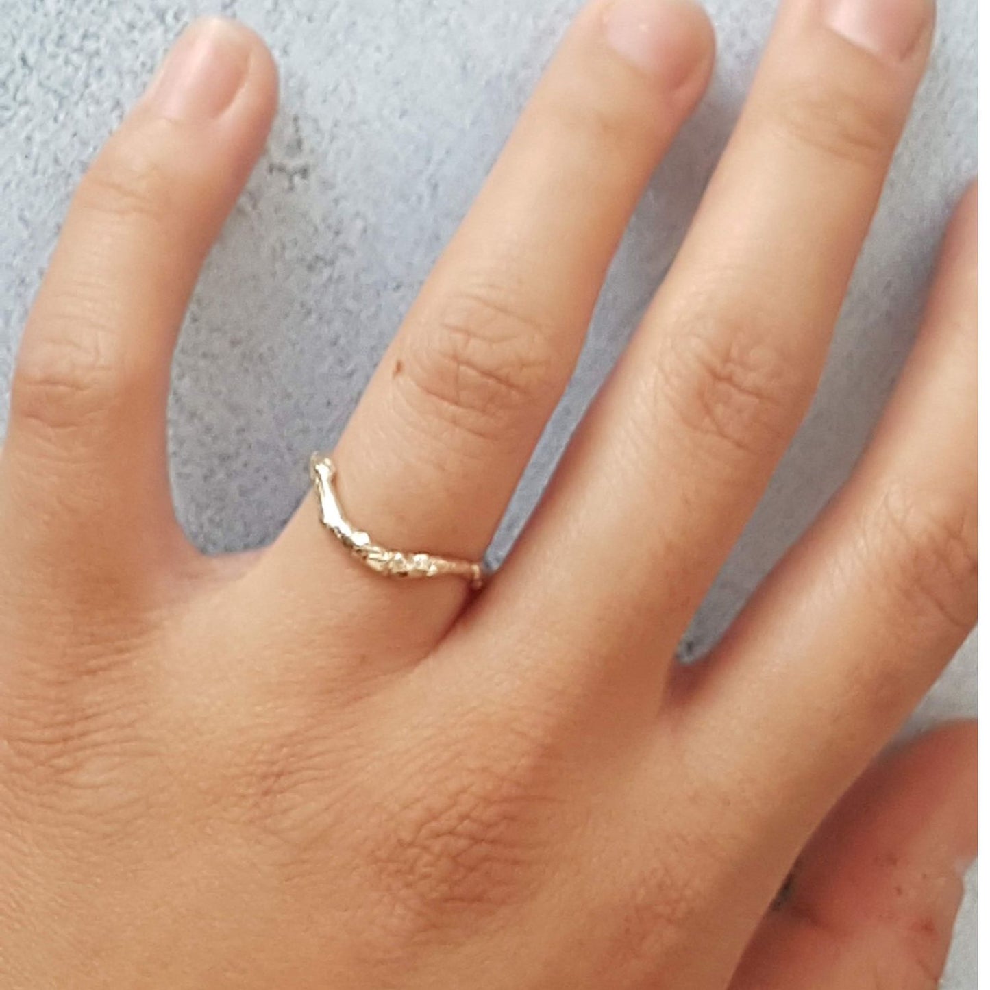 twig wedding ring