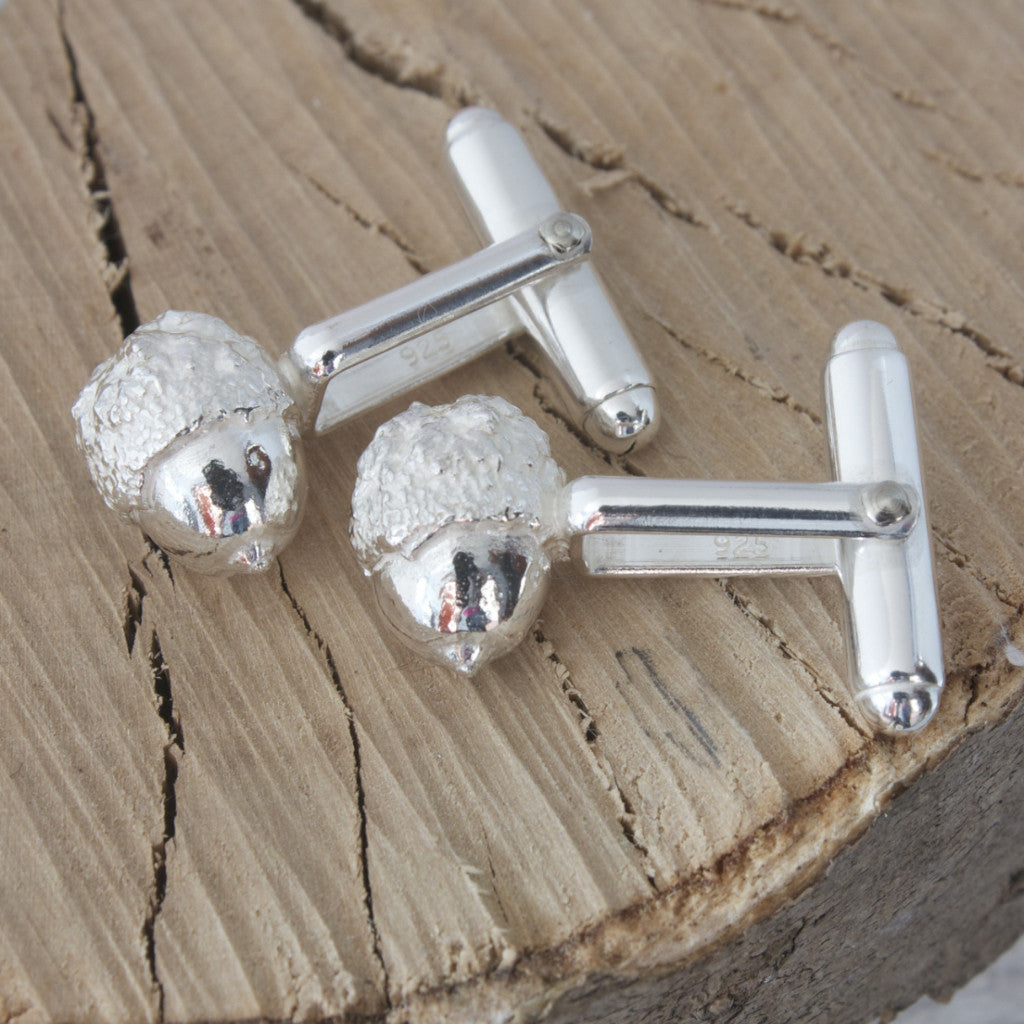 Silver Acorn Cufflinks