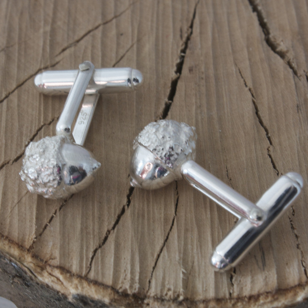 Silver Acorn Cufflinks