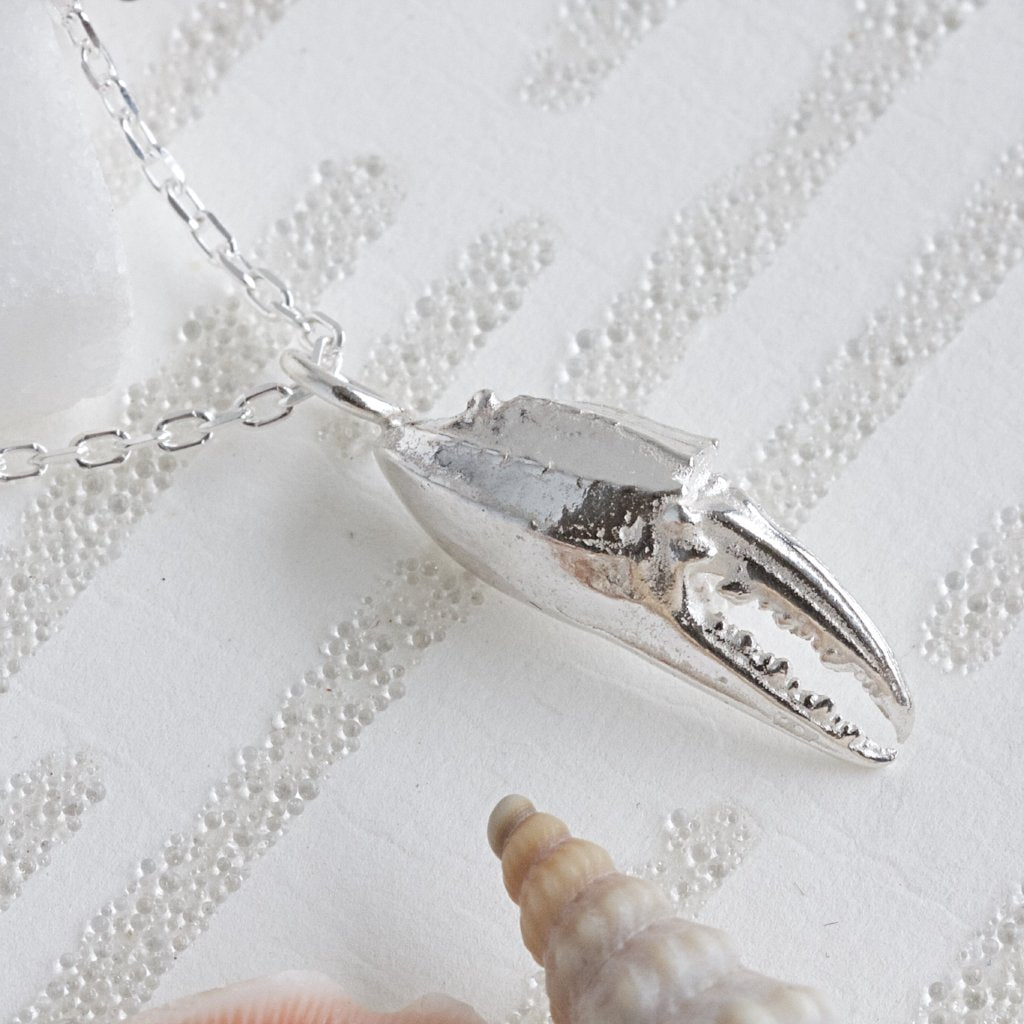 Crab Claw Necklace, Cancer Zodiac Sign Necklace