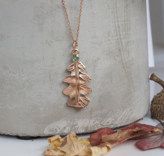 9ct gold Oak Leaf Pendant