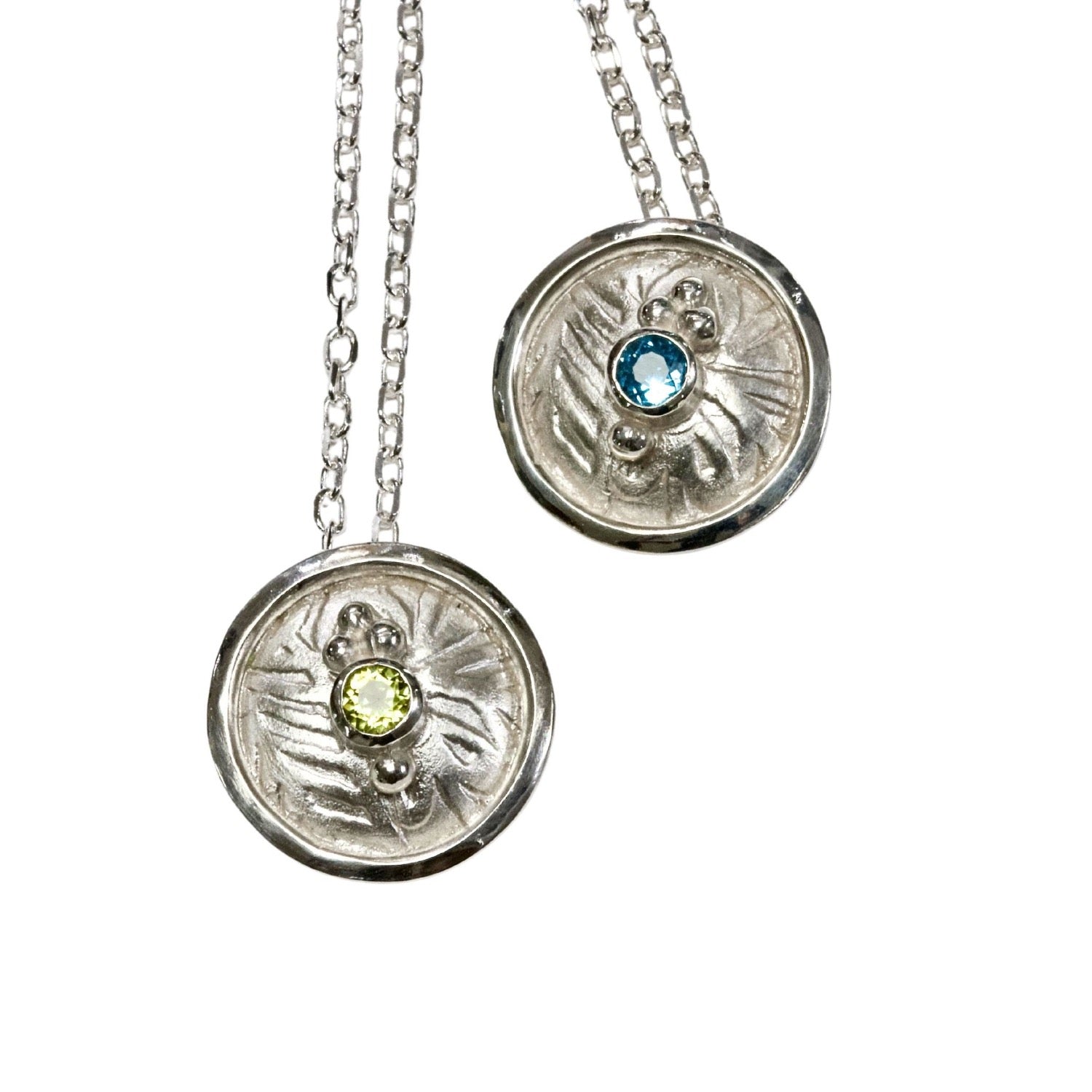 Celtic silver shield necklaces
