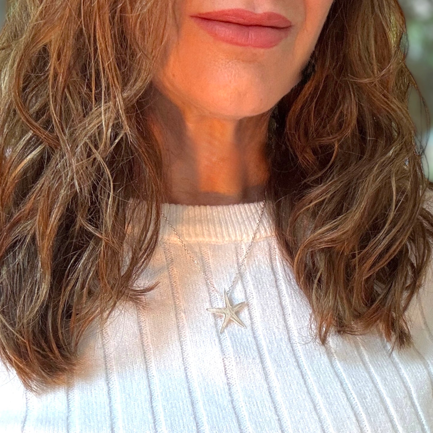 Sterling Silver Starfish Necklace