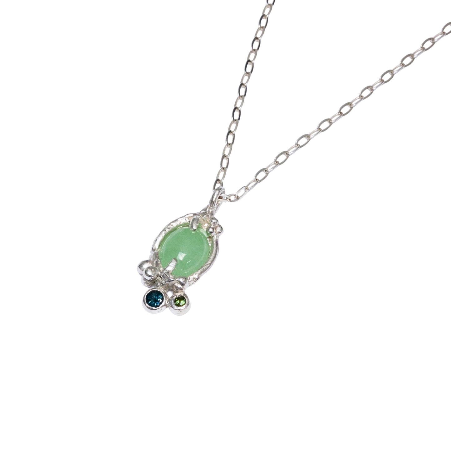 organic chrysoprase necklace