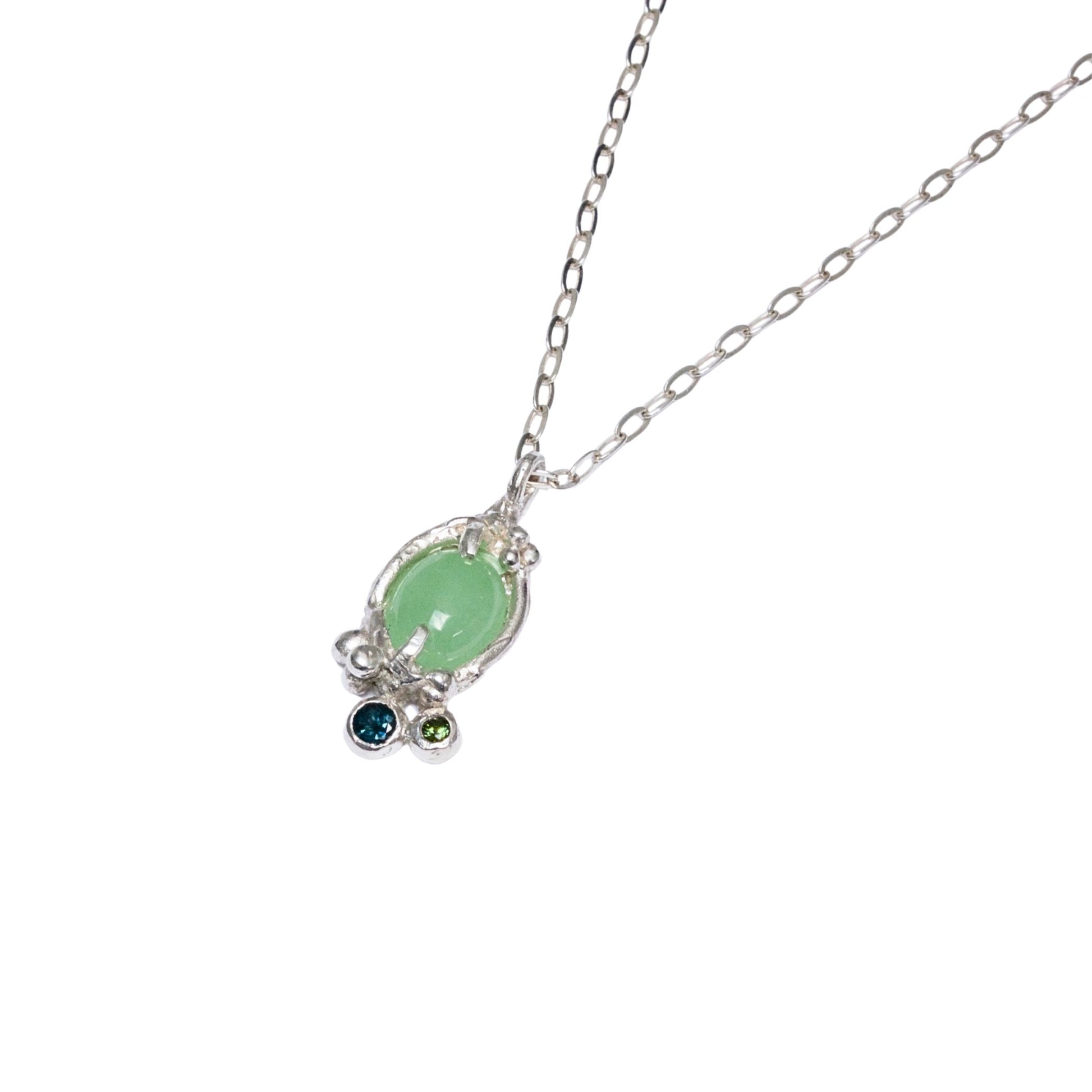 organic chrysoprase necklace