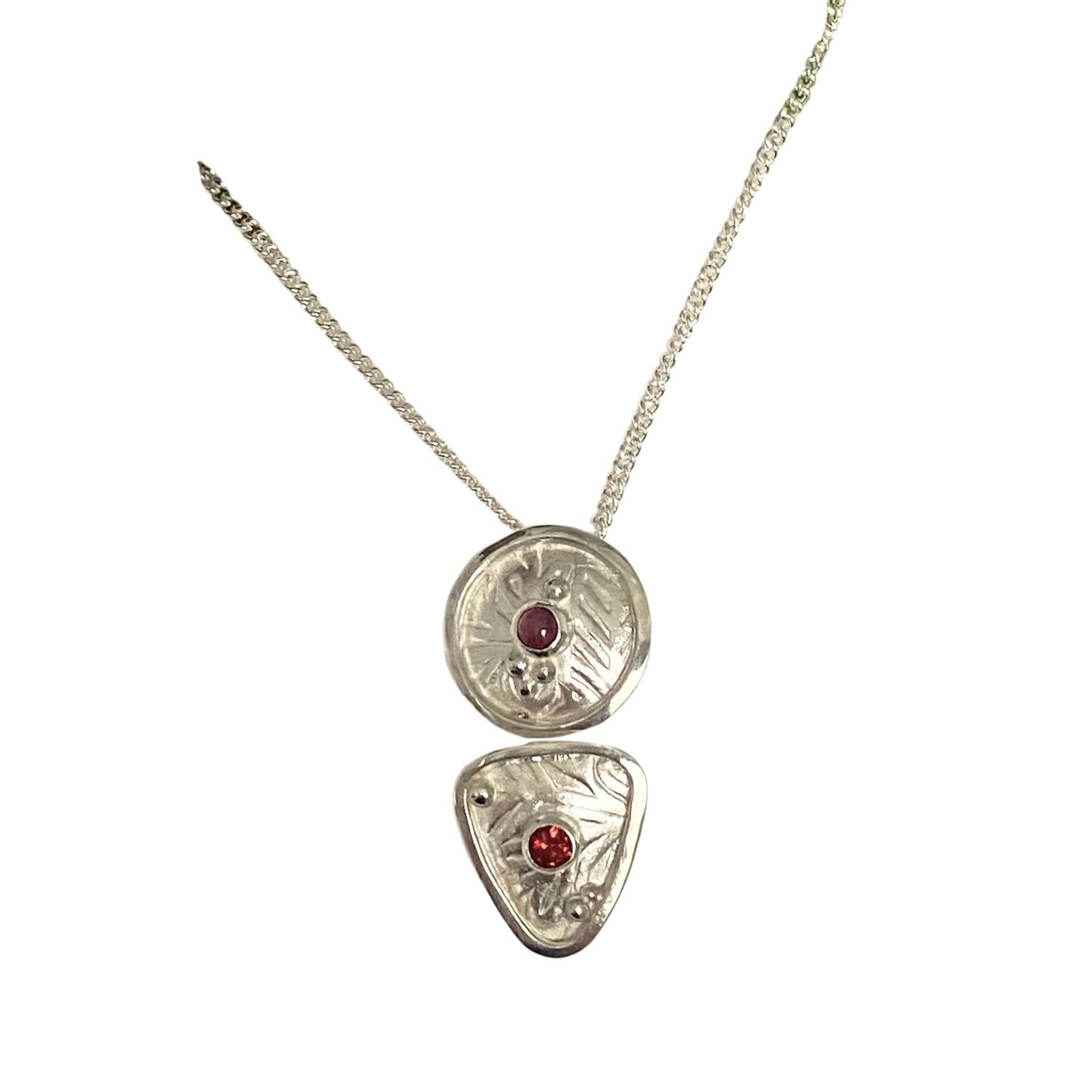 Boudicca Garnet Shield Necklace
