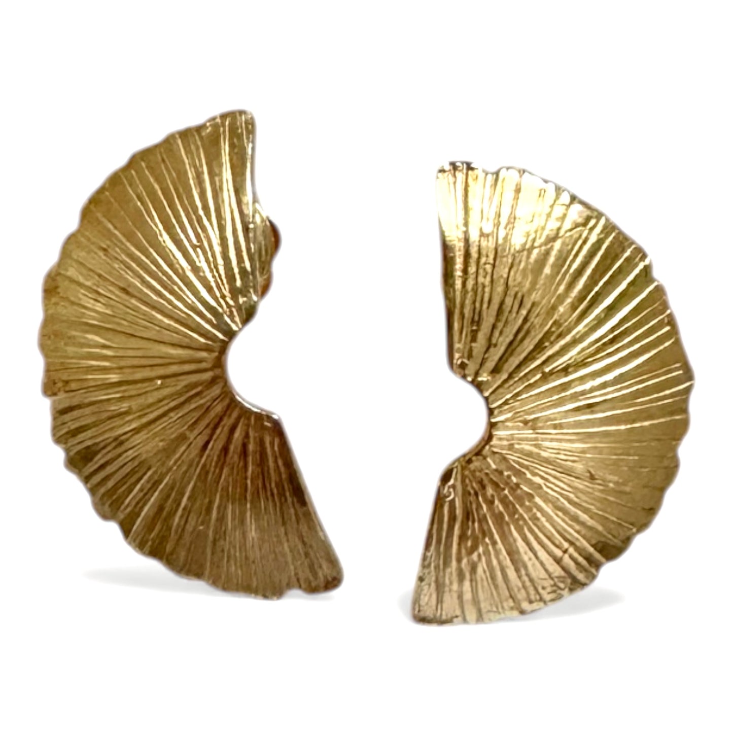 Golden Sunrise Stud Earrings