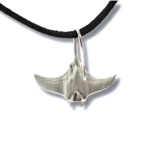 Sterling Silver Manta Ray Pendant
