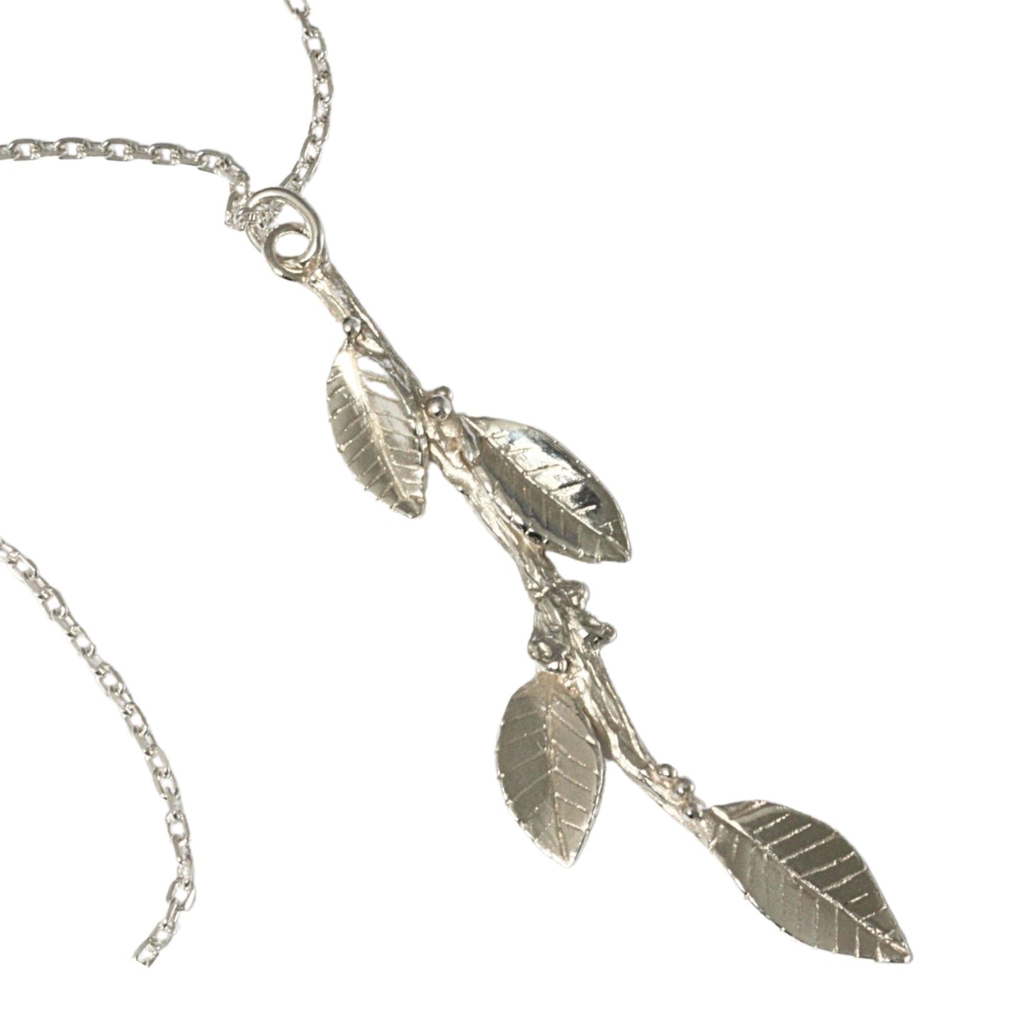 nature inspired leaf pendant