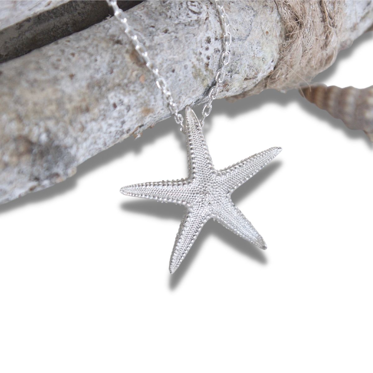 silver starfish necklace
