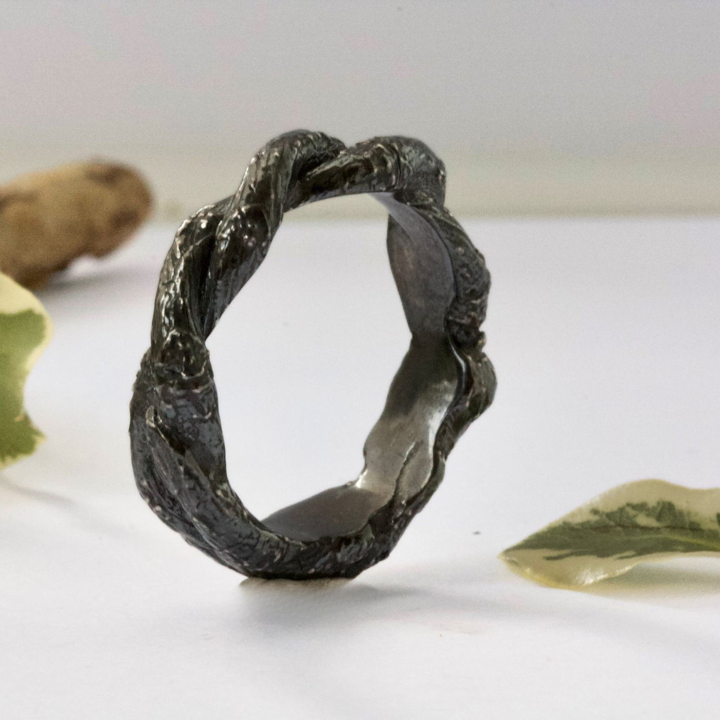 Entwined Branch Ring, Rustic Ring, Silver Tree Branch Ring, Thumb Ring