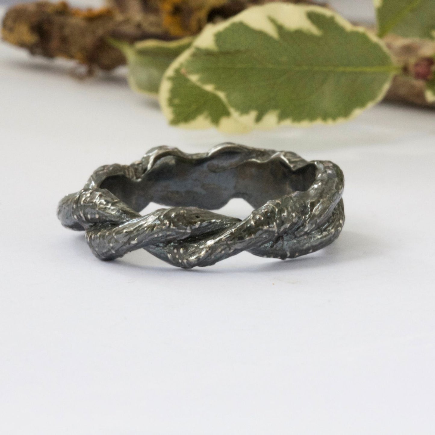 Entwined Branch Ring, Rustic Ring, Silver Tree Branch Ring, Thumb Ring
