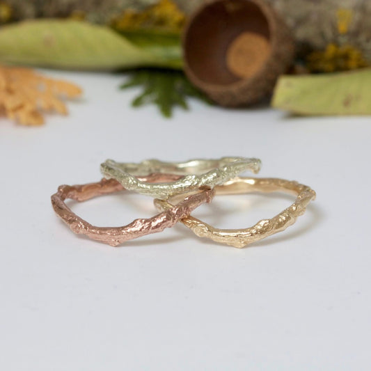 nature inspired wedding ring