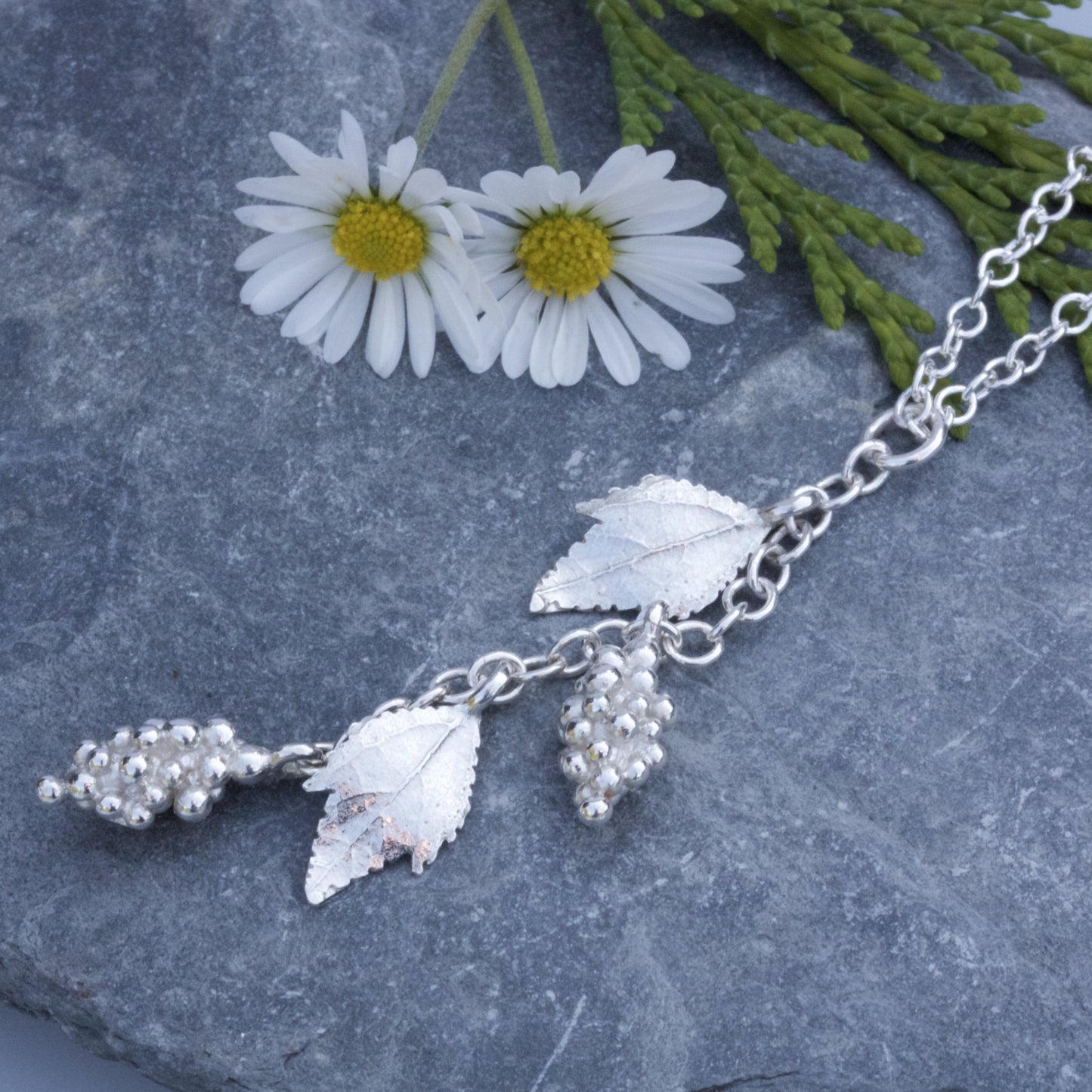 Silver Grapevine Necklace