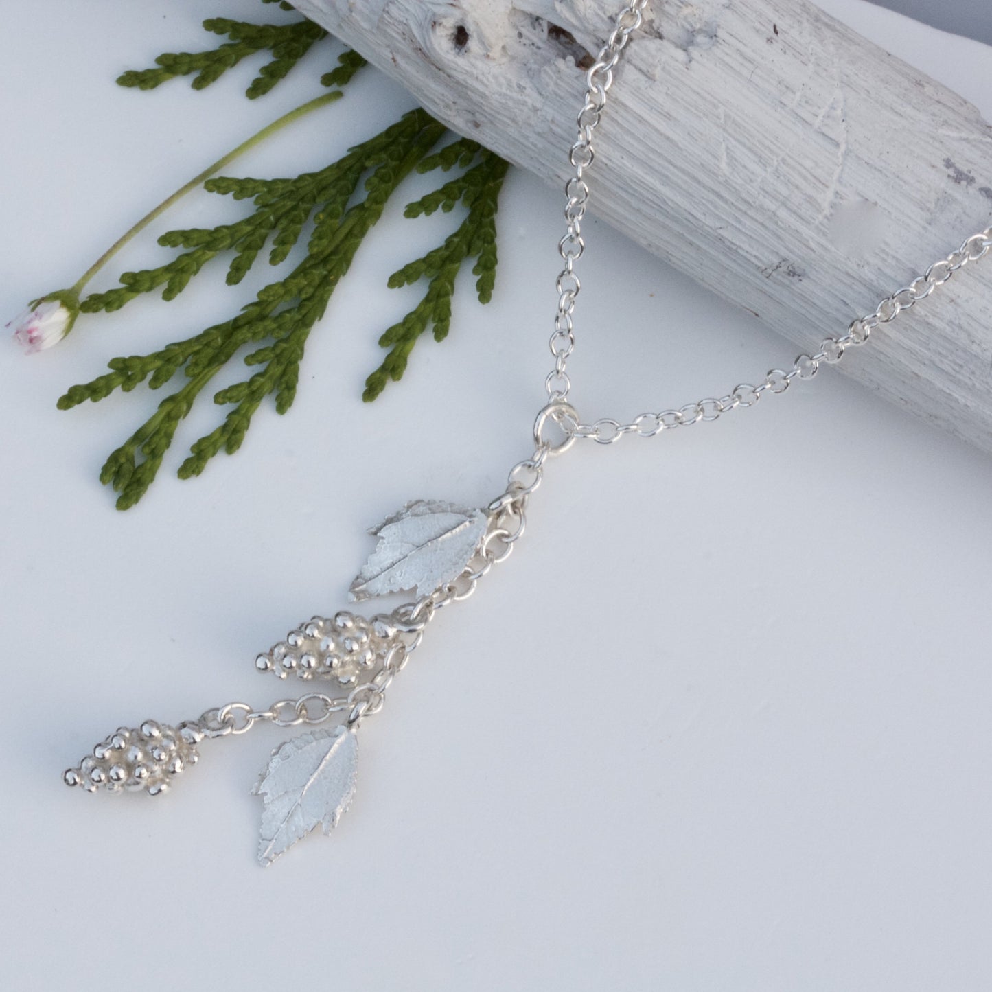 Silver Grapevine Necklace