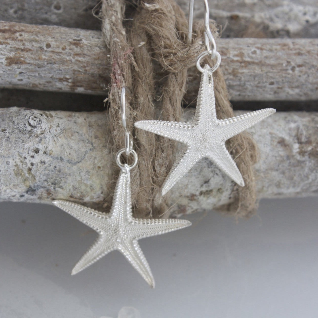 Sterling Silver Starfish Earrings