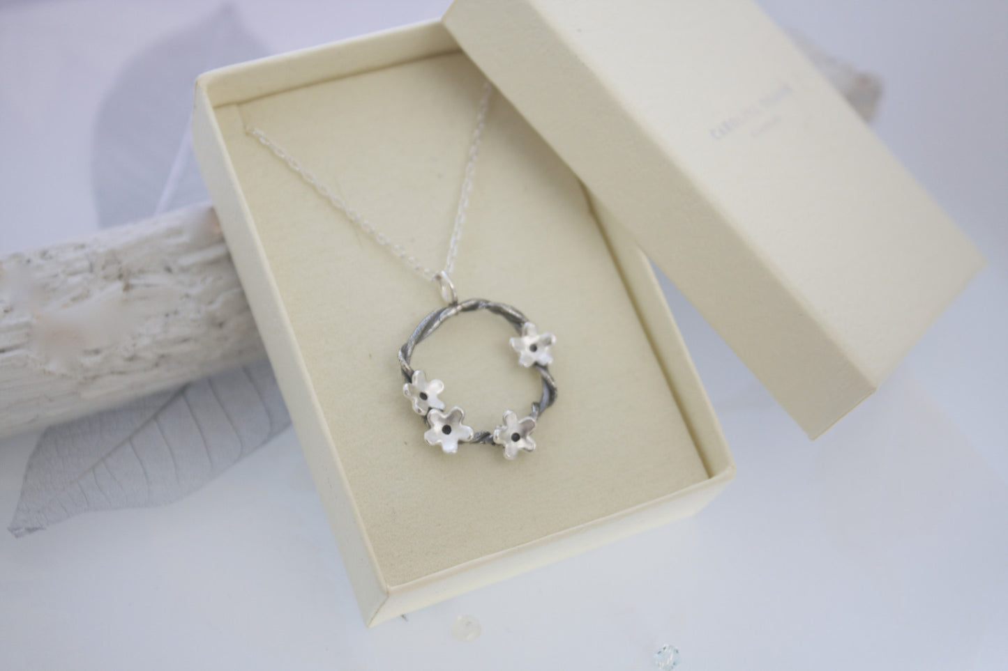 Woodland Flower Circle Necklace