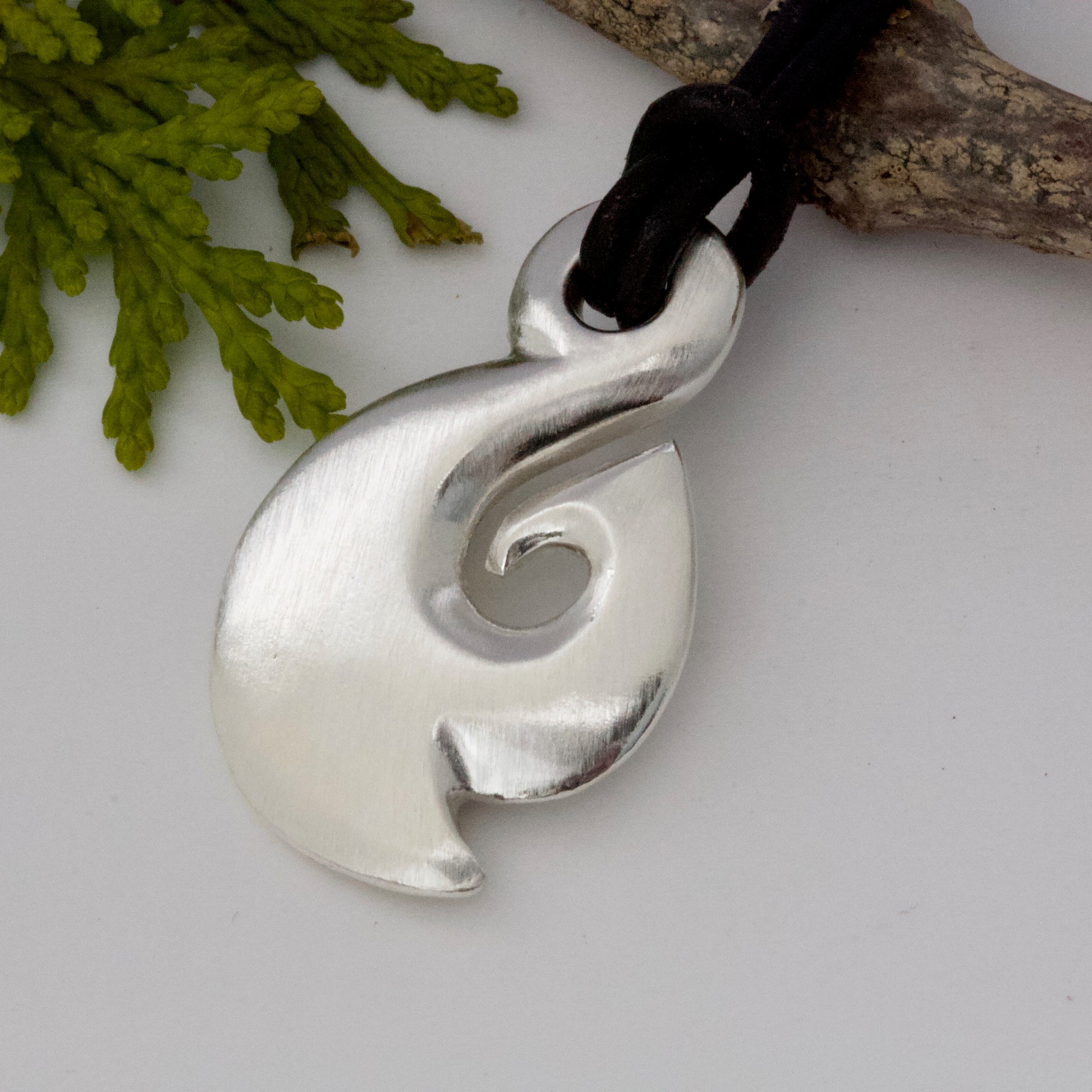 Silver Maori Fish Hook Necklace – Caroline Brook Jewellery