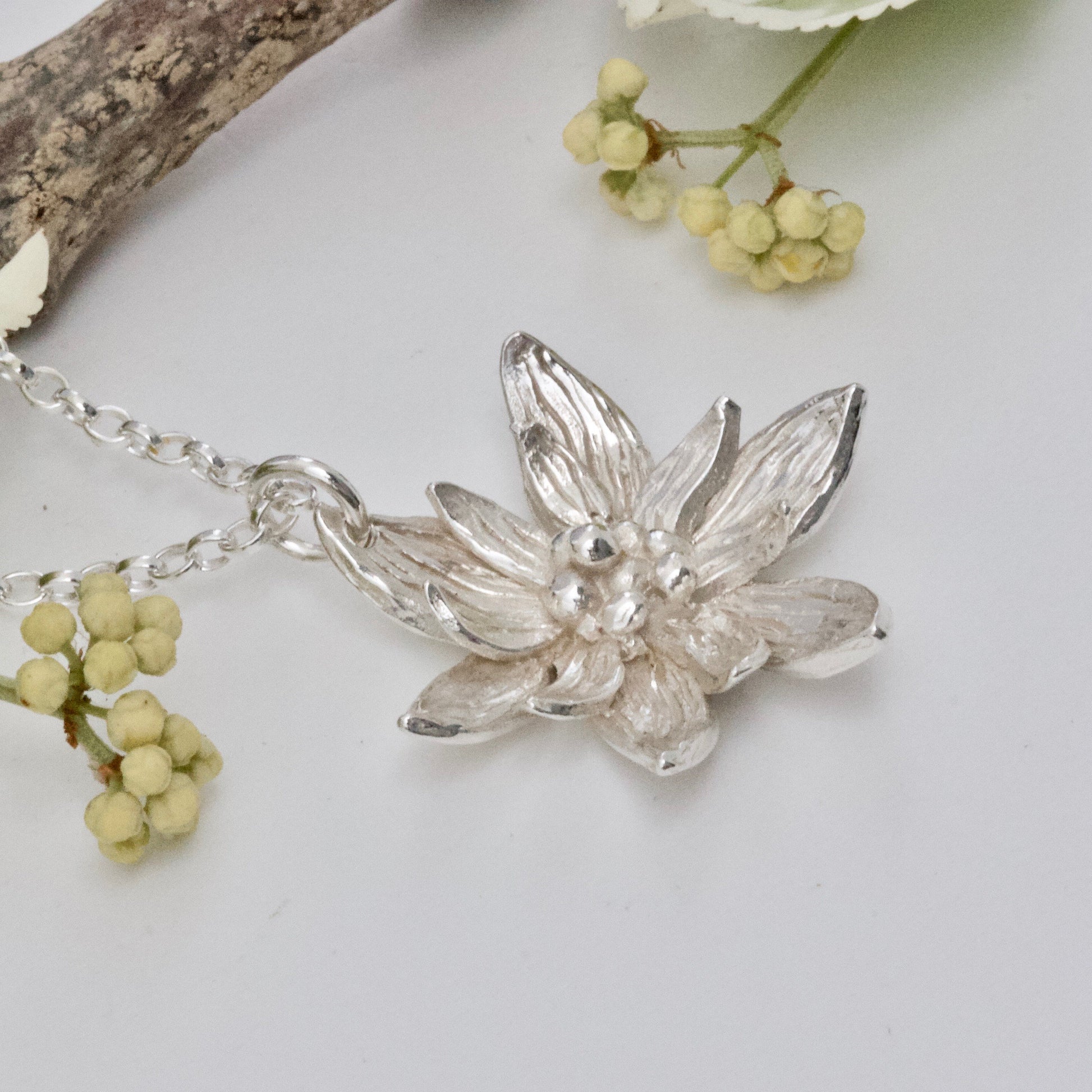 Yoga Lotus Flower Necklace