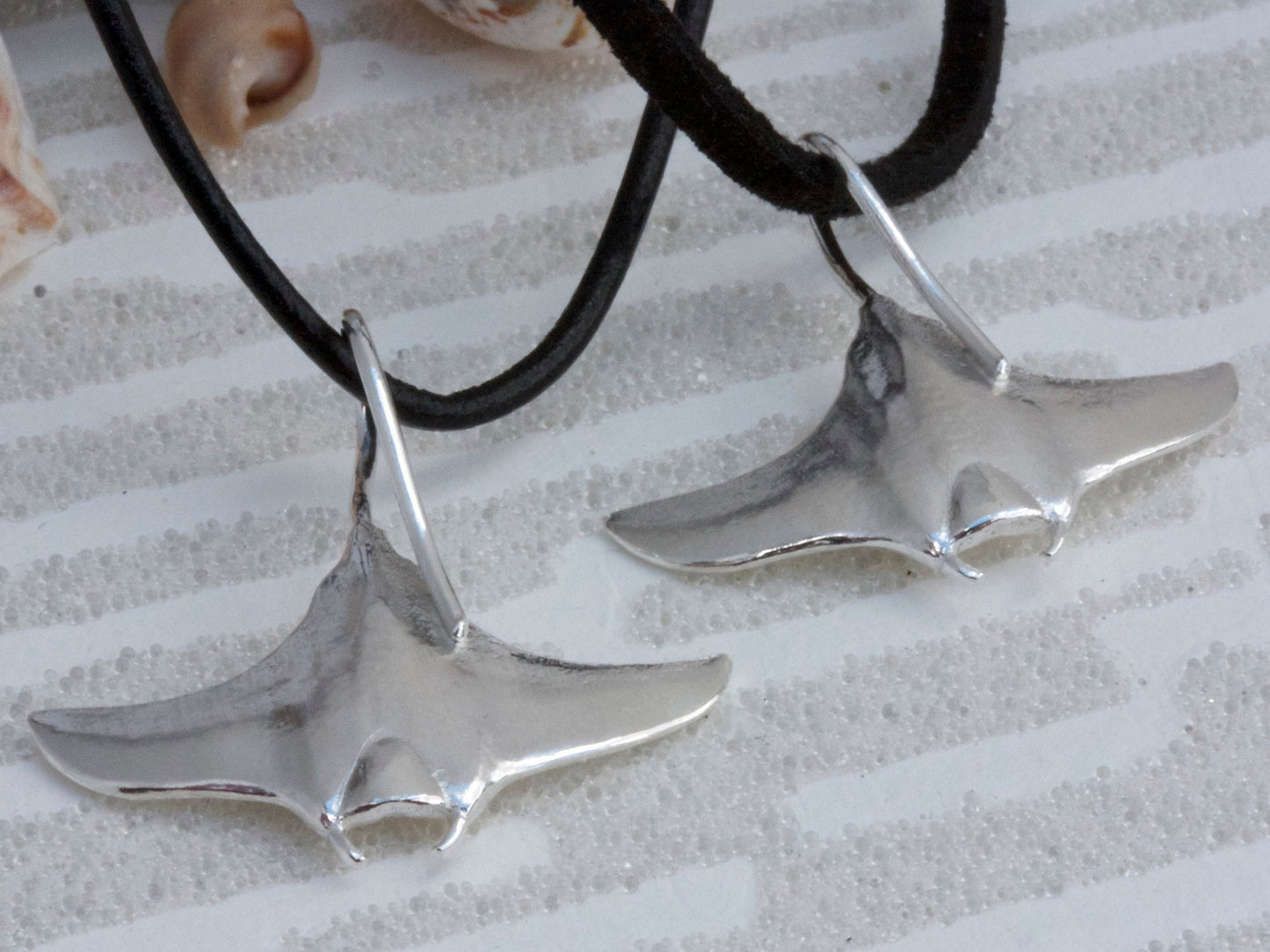 Sterling Silver Manta Ray Pendant