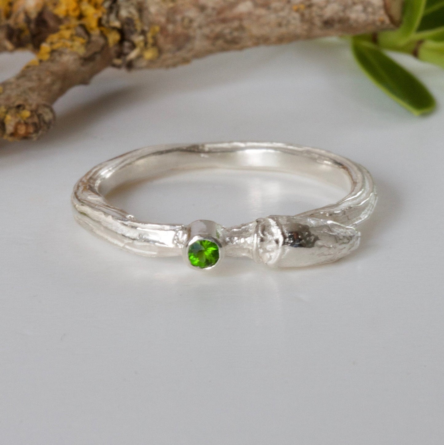 silver willow bud ring