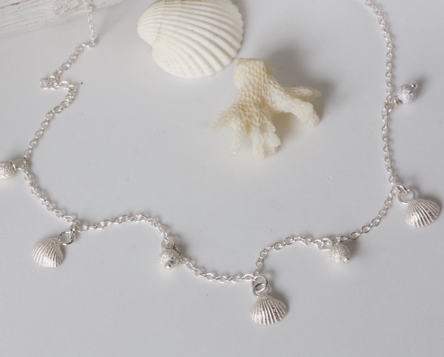 dainty shell necklace