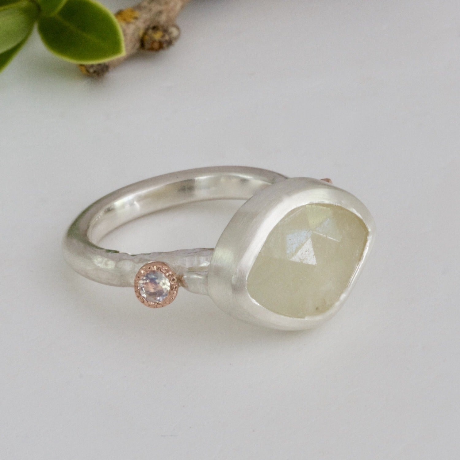 chartreuse sapphire ring
