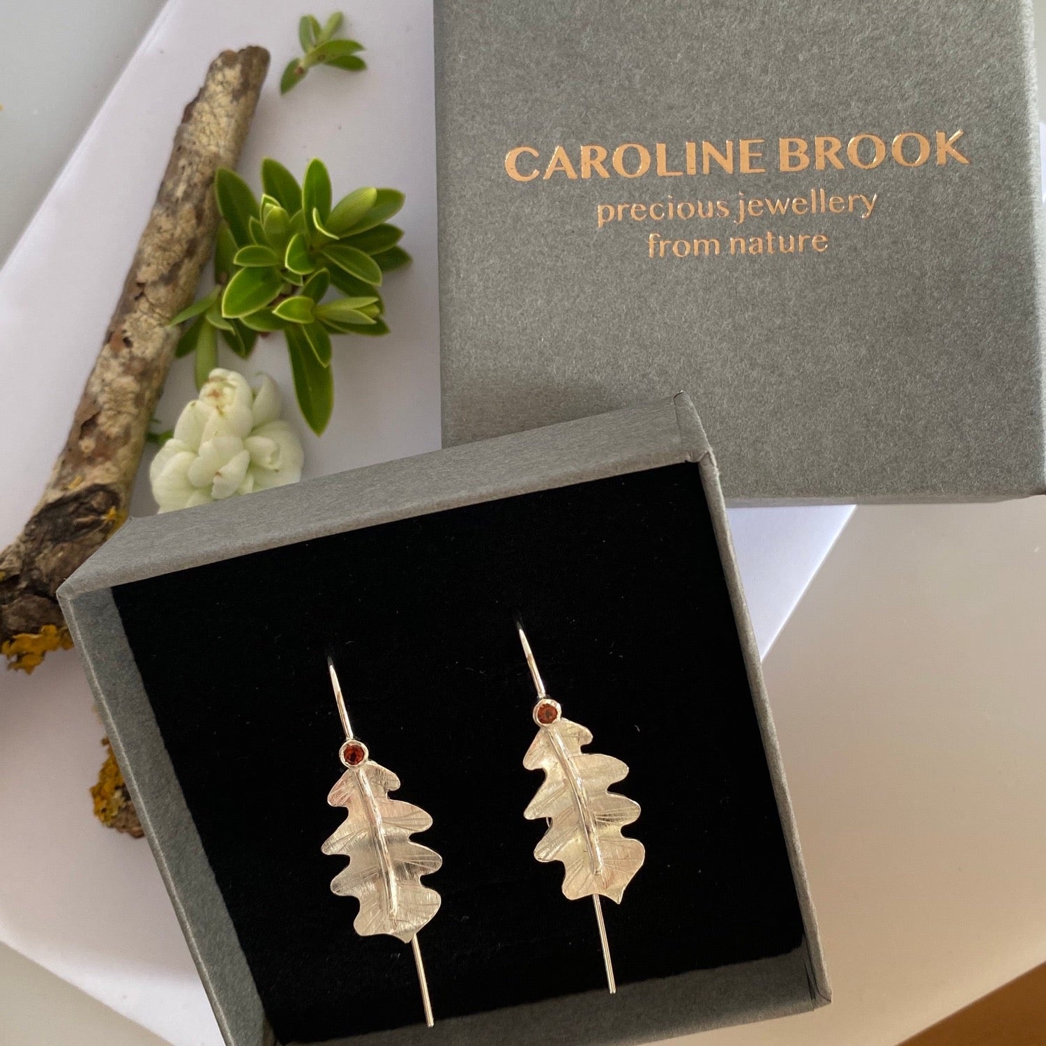 garnet earrings