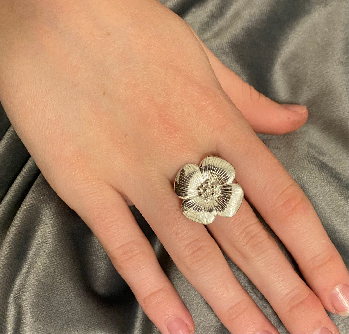 large flower ring