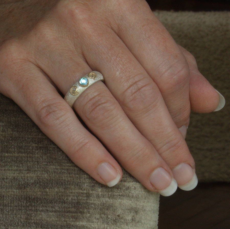 Handmade Silver Tourmaline Sparkle Ring