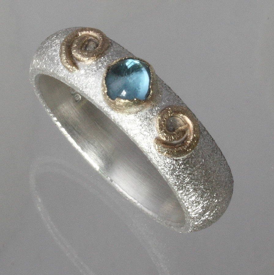 Handmade Silver Tourmaline Sparkle Ring